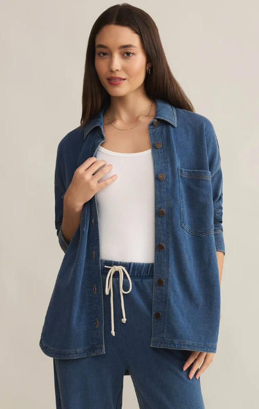 Z Supply All Day Knit Denim Jacket