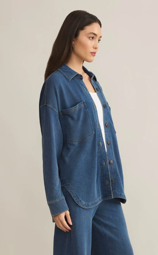 Z Supply All Day Knit Denim Jacket