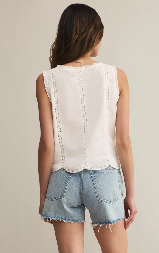 Z Supply Tomi Embroidered Cotton Tank