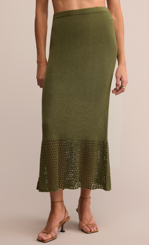 Z Supply Haven Sweater Knit Midi Skirt