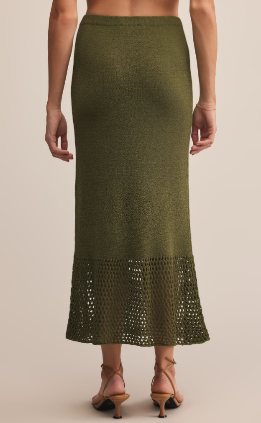 Z Supply Haven Sweater Knit Midi Skirt
