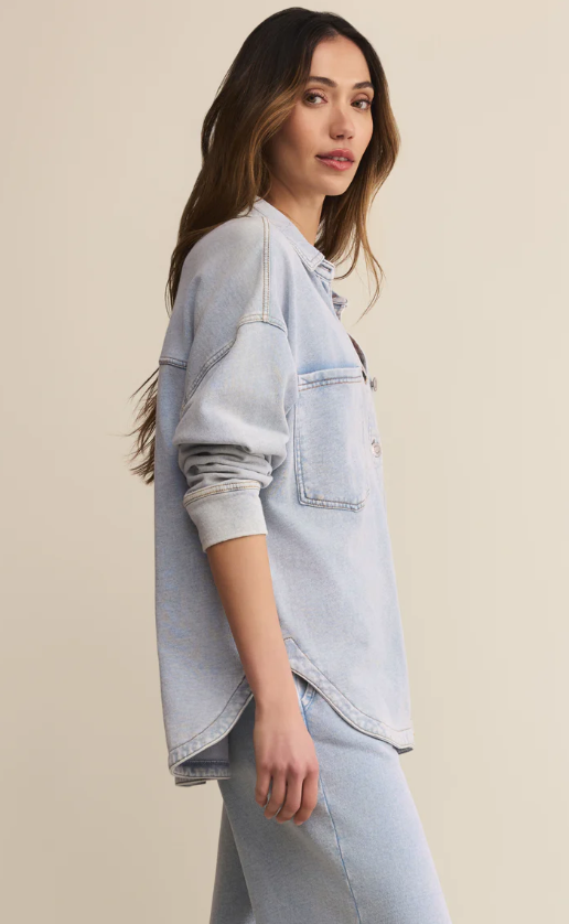 Z Supply All Day Knit Denim Jacket