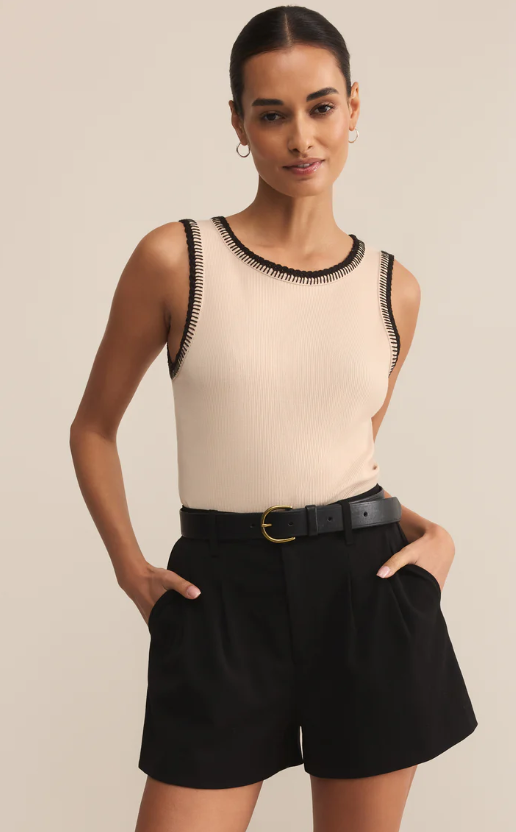 Z Supply Social Whipstitch Tank