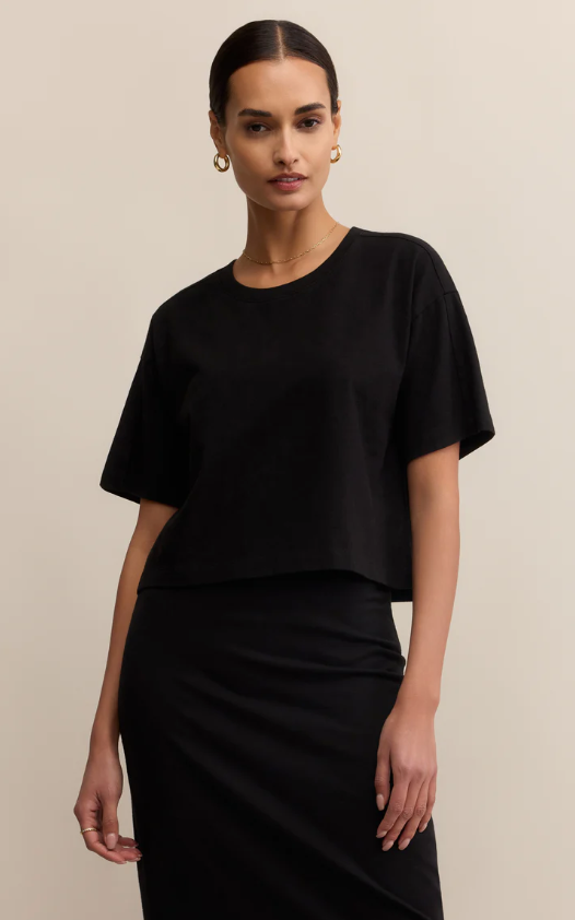 Z Supply On The Go Cotton Jersey Tee