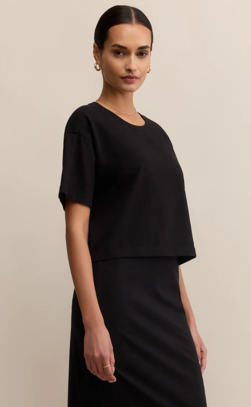 Z Supply On The Go Cotton Jersey Tee