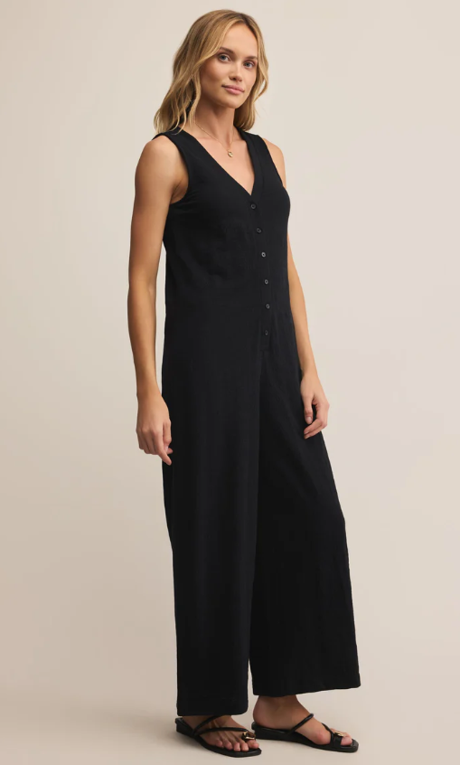 Z Supply Solace Textured Slub Jumpsuit