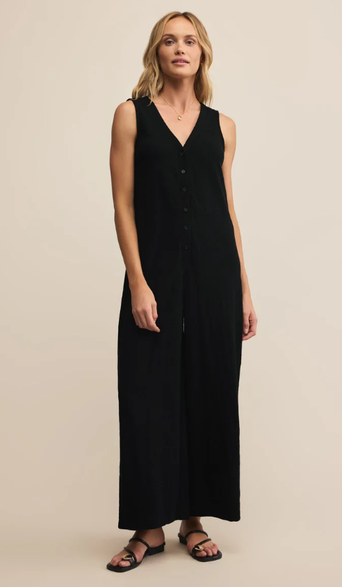 Z Supply Solace Textured Slub Jumpsuit