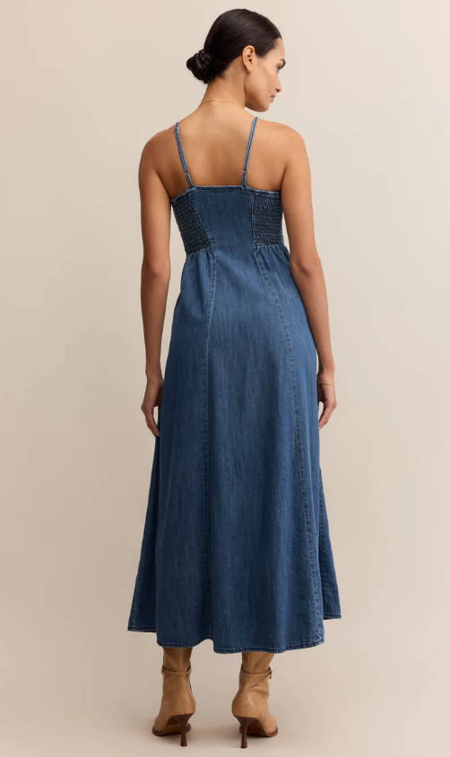 Z Supply Angel Eyes Denim Midi Dress