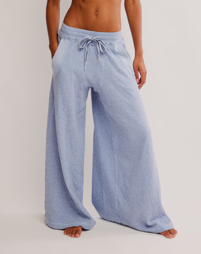 Free People Wait A Minute Wide Leg Lounge Pants