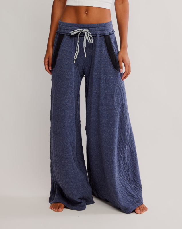 Free People Wait A Minute Wide Leg Lounge Pants