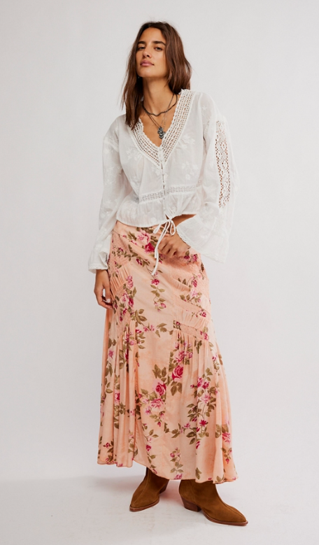 Free People Rowan Maxi Skirt