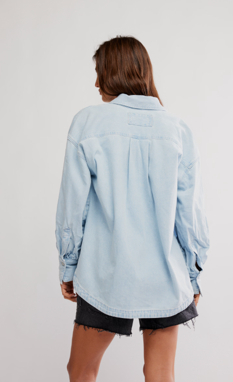 Free People Ashley Denim Shirt