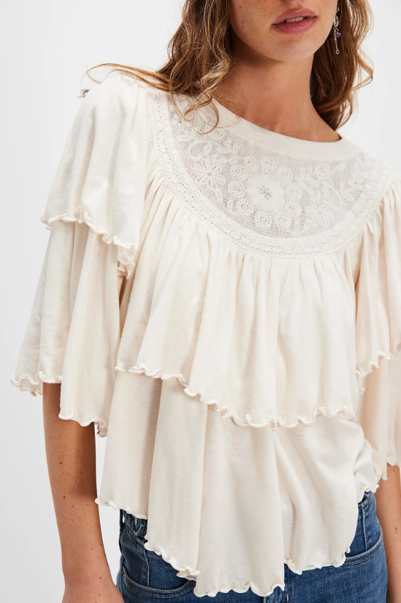 Free People Rose Party Tee