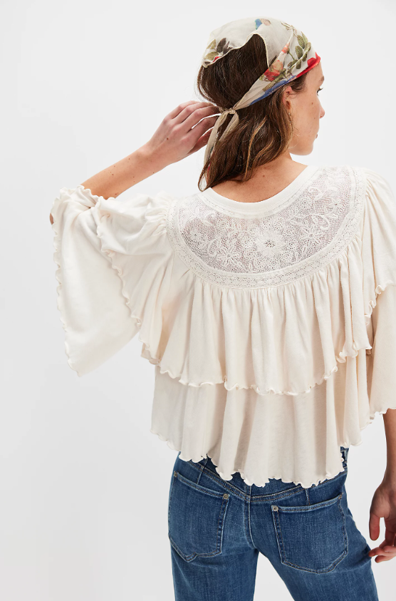 Free People Rose Party Tee