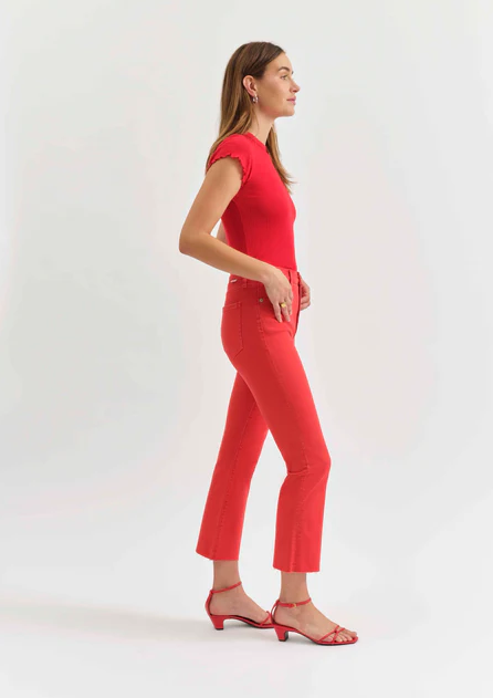Daze Shy Girl High Rise Crop Flare