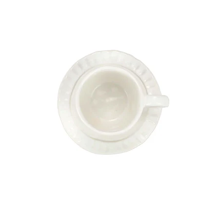 Vietri Pietra Serena Espresso Cup & Saucer - Set of 4