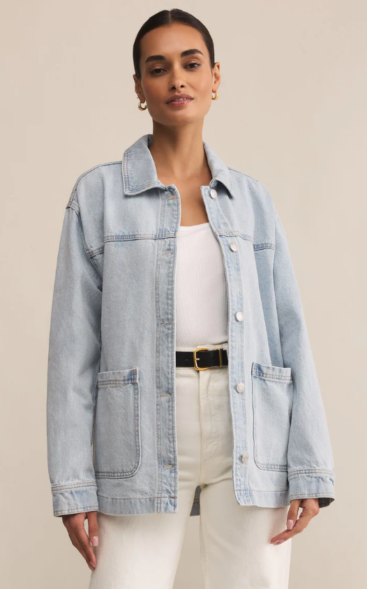 Z Supply On The Road Relaxed Denim Jacket – Treehouse On Main