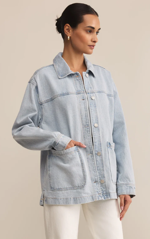 Z Supply On The Road Relaxed Denim Jacket