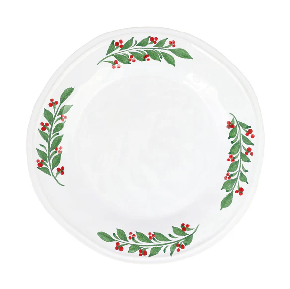 Vietri Aria Holiday Dinner Plate
