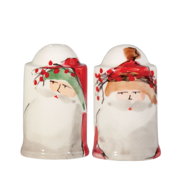 Vietri Old St. Nick Salt and Pepper Set