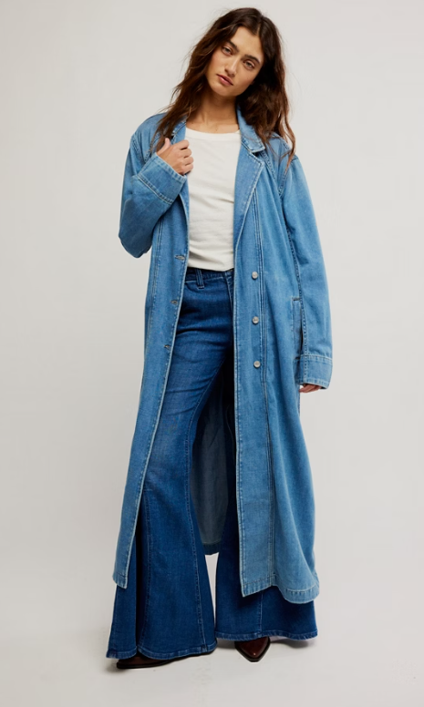 Free People Monique Indigo Duster