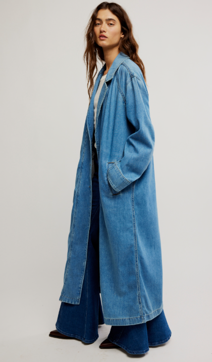 Free People Monique Indigo Duster