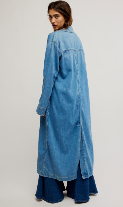Free People Monique Indigo Duster