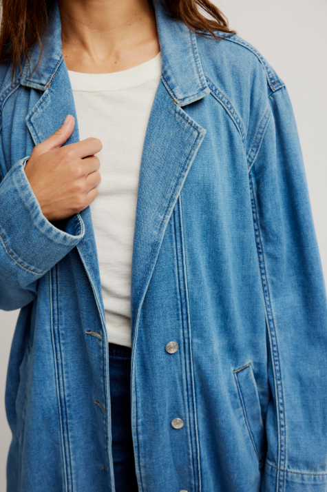 Free People Monique Indigo Duster