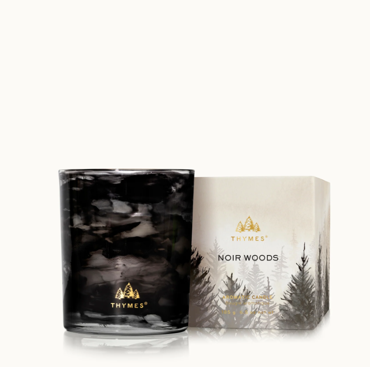 Thymes Noir Woods Candle with Box