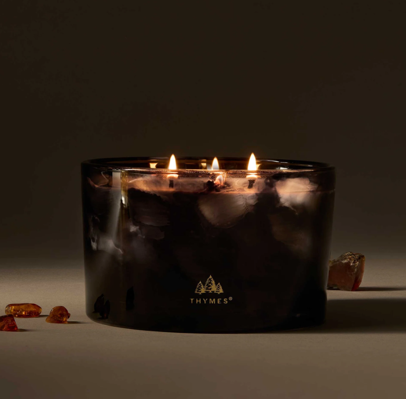 Thymes Noir Woods 3-Wick Poured Candle