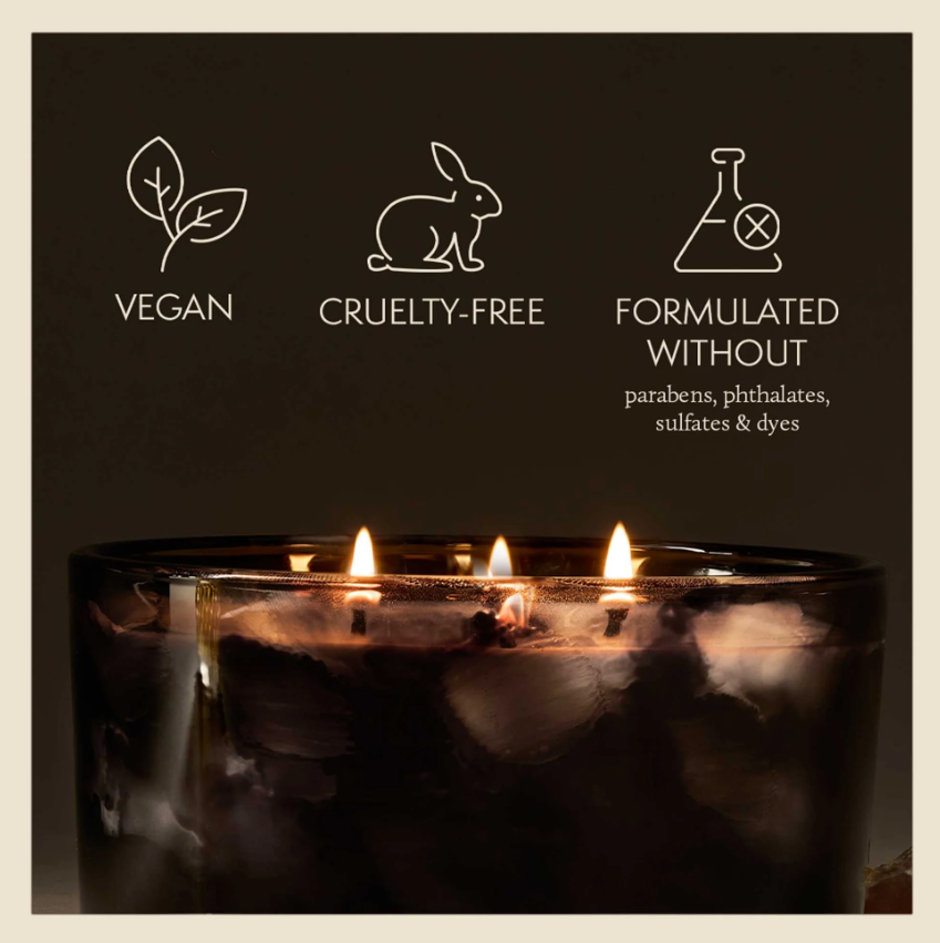 Thymes Noir Woods 3-Wick Poured Candle