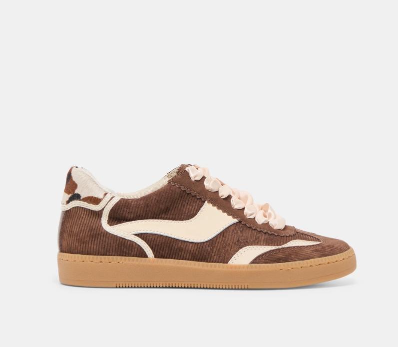 Dolce Vita Notice Chocolate Corduroy Sneakers