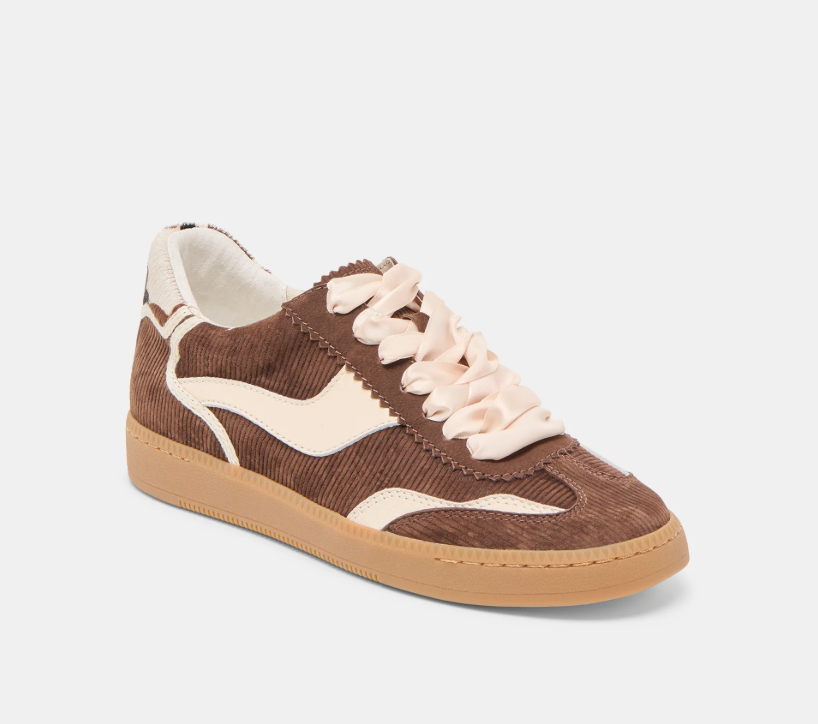 Dolce Vita Notice Chocolate Corduroy Sneakers