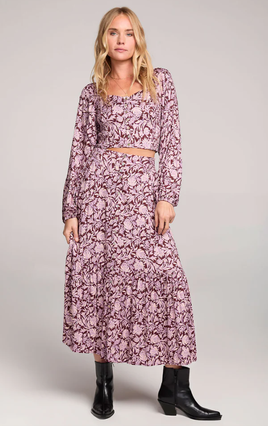Saltwater Luxe Dagny Midi Skirt
