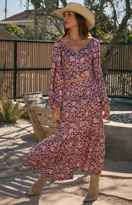 Saltwater Luxe Dagny Midi Skirt