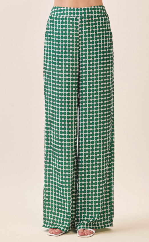 Fiona Geometric Print Wide Leg Pants