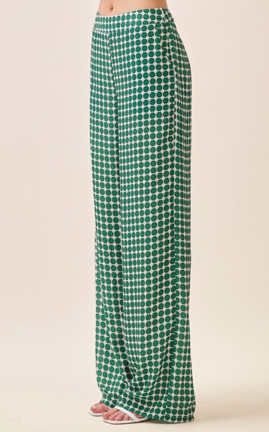Fiona Geometric Print Wide Leg Pants