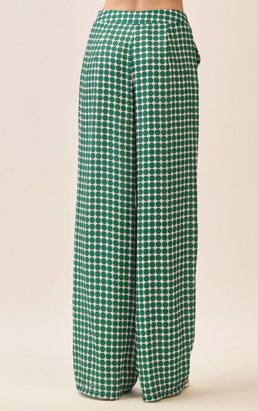 Fiona Geometric Print Wide Leg Pants