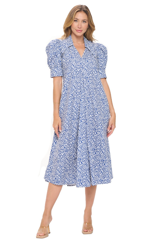 Bruan Pleated Midi Dress