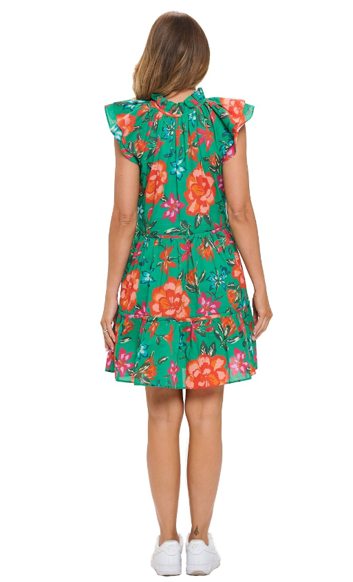 Isla Floral Tiered Mini Dress