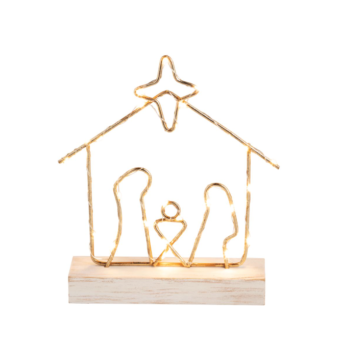 Light-Up Wire Nativity