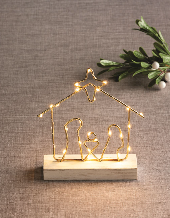 Light-Up Wire Nativity