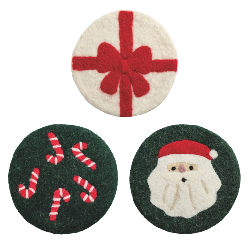 Holiday Felted Trivet
