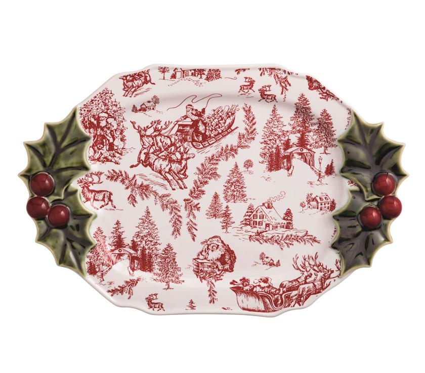 Holly Serving Platter