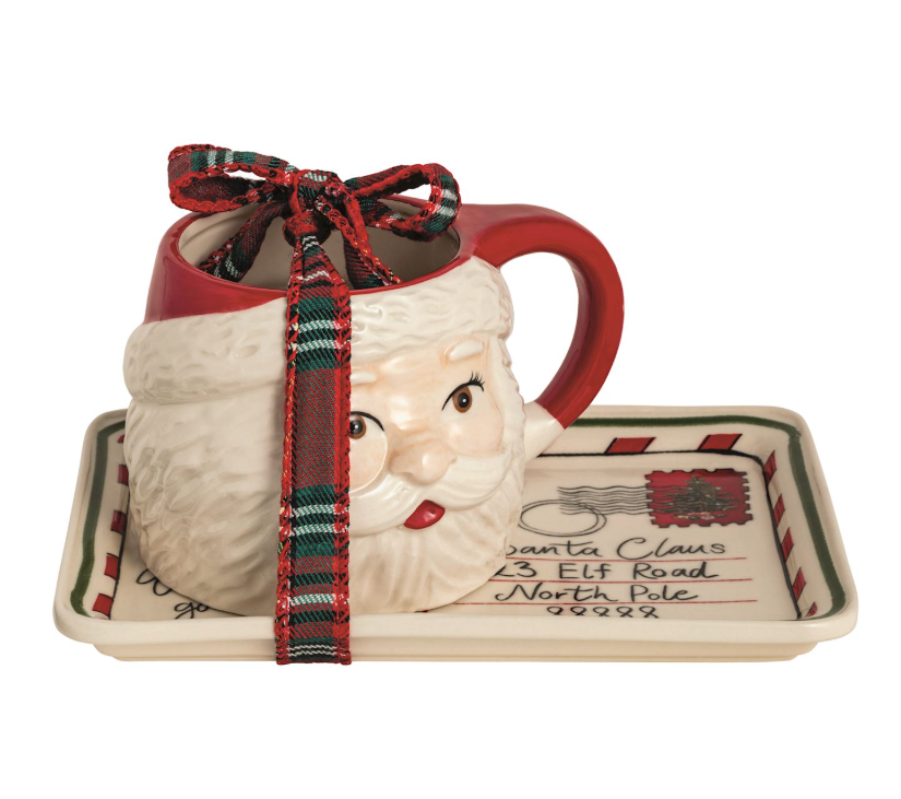 Classic Christmas Milk & Cookies For Santa Set