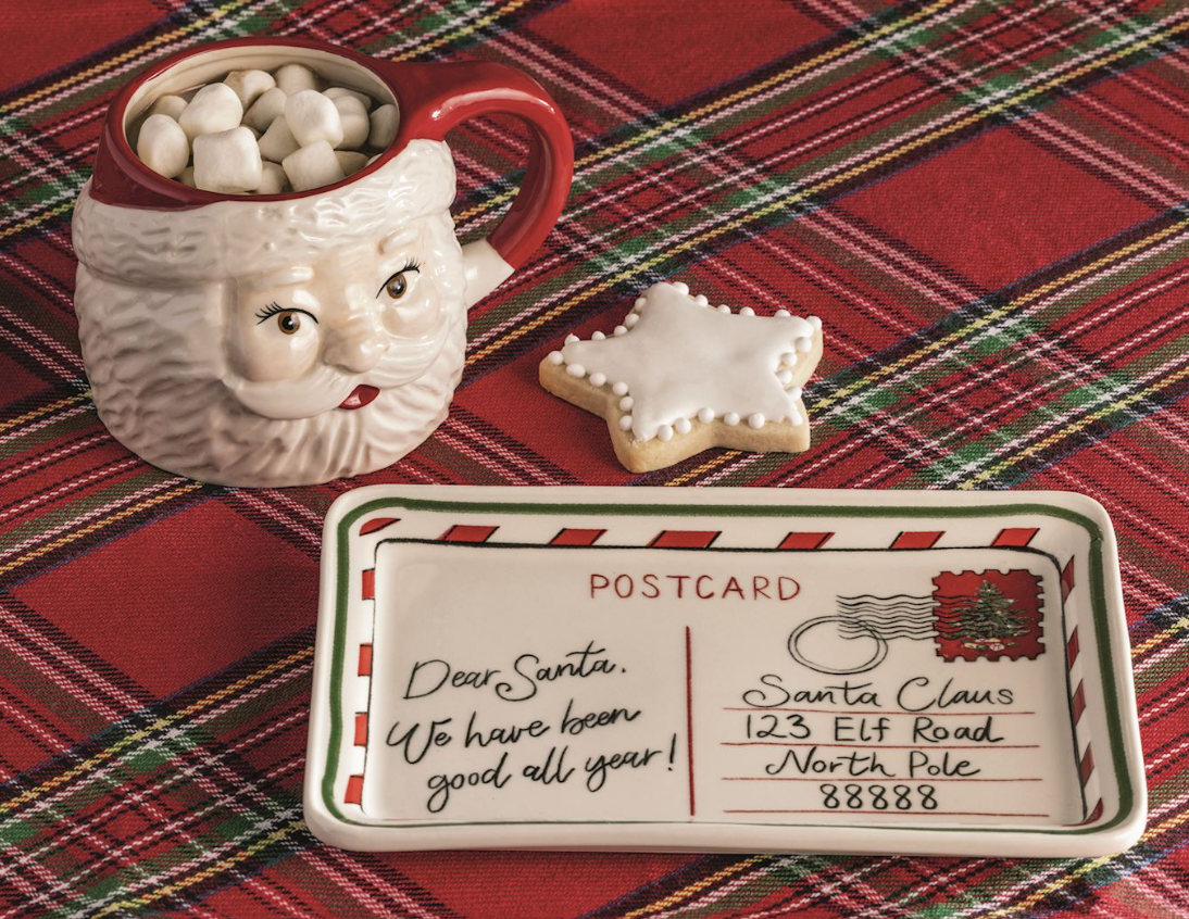 Classic Christmas Milk & Cookies For Santa Set