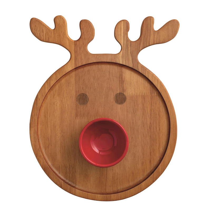 Reindeer Board & Dip Bowl Set