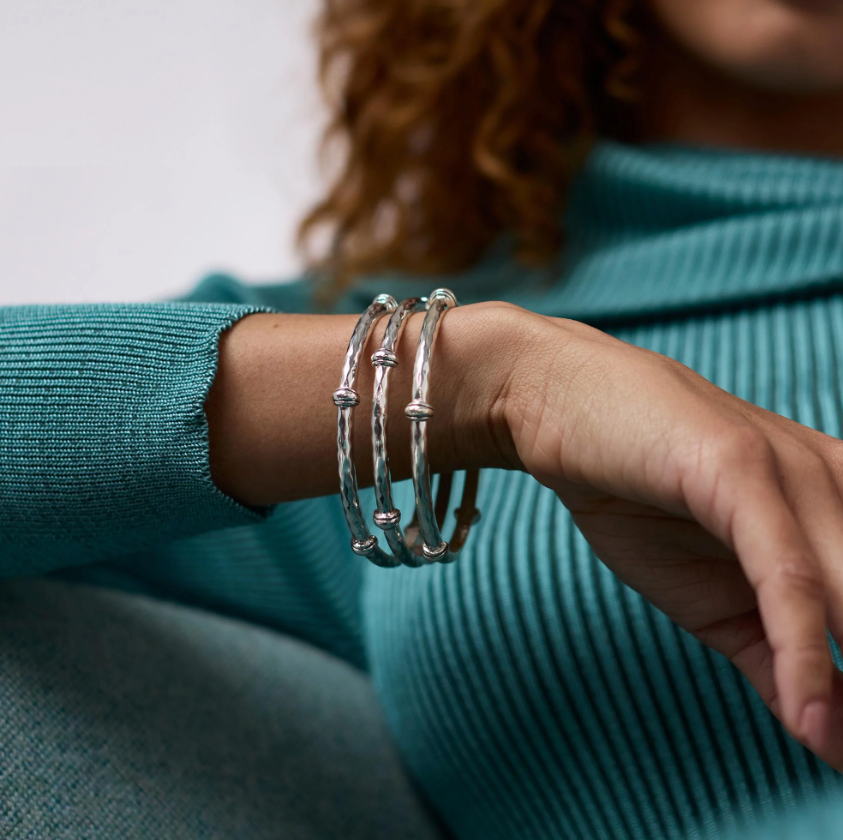 Julie Vos Savannah Bangle - Silver