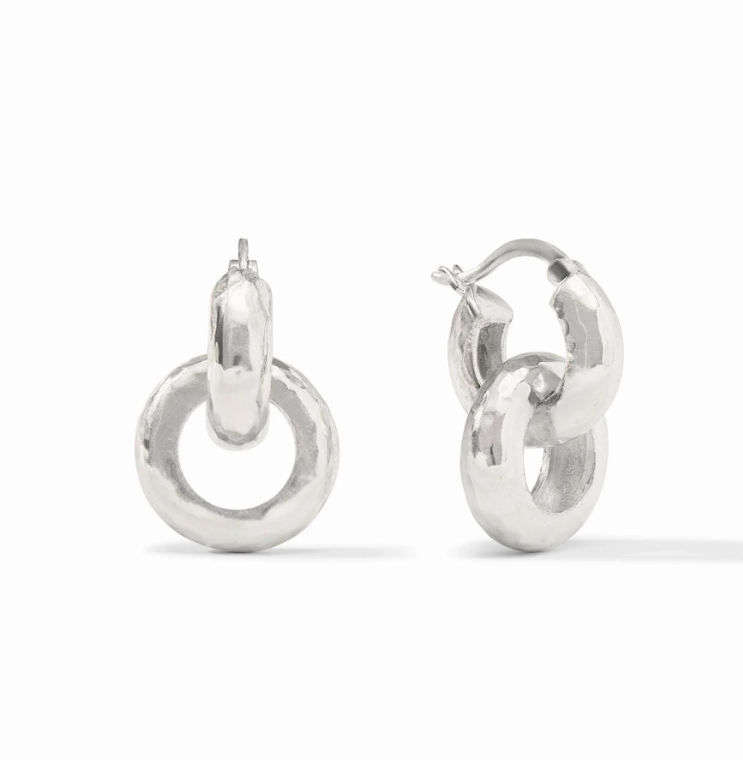 Julie Vos Catalina 2-in-1 Earring - Silver