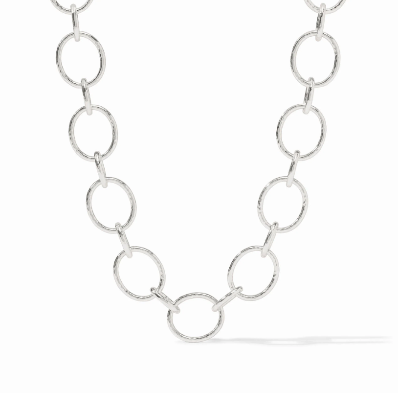 Julie Vos Catalina Light Link Necklace - Silver